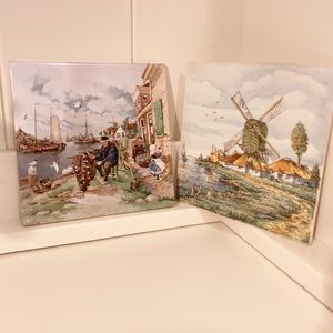Royal Mosa Holland Hand Painted Scenic Art Tiles